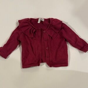 Janie and Jack mulberry Knit Cardigan